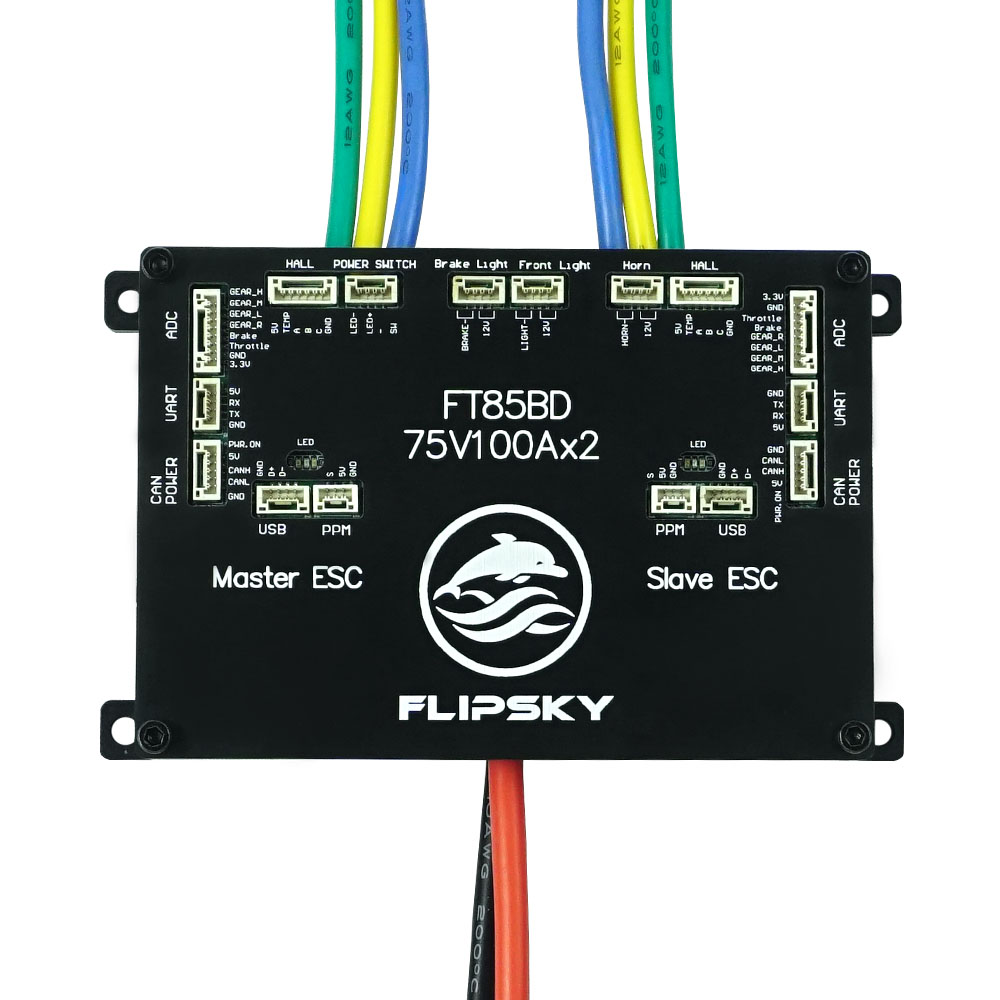 72V 45A Dual Controller - Flipsky FT85BD100A Двойной ESC 85В 100А