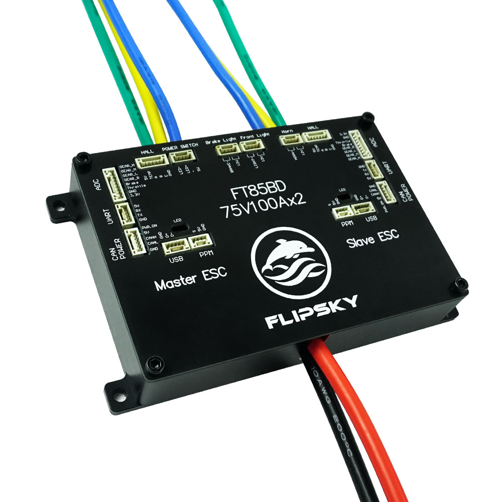Flipsky FT85BD100A Двойной ESC – обзор и цена 72V 45A Dual Controller