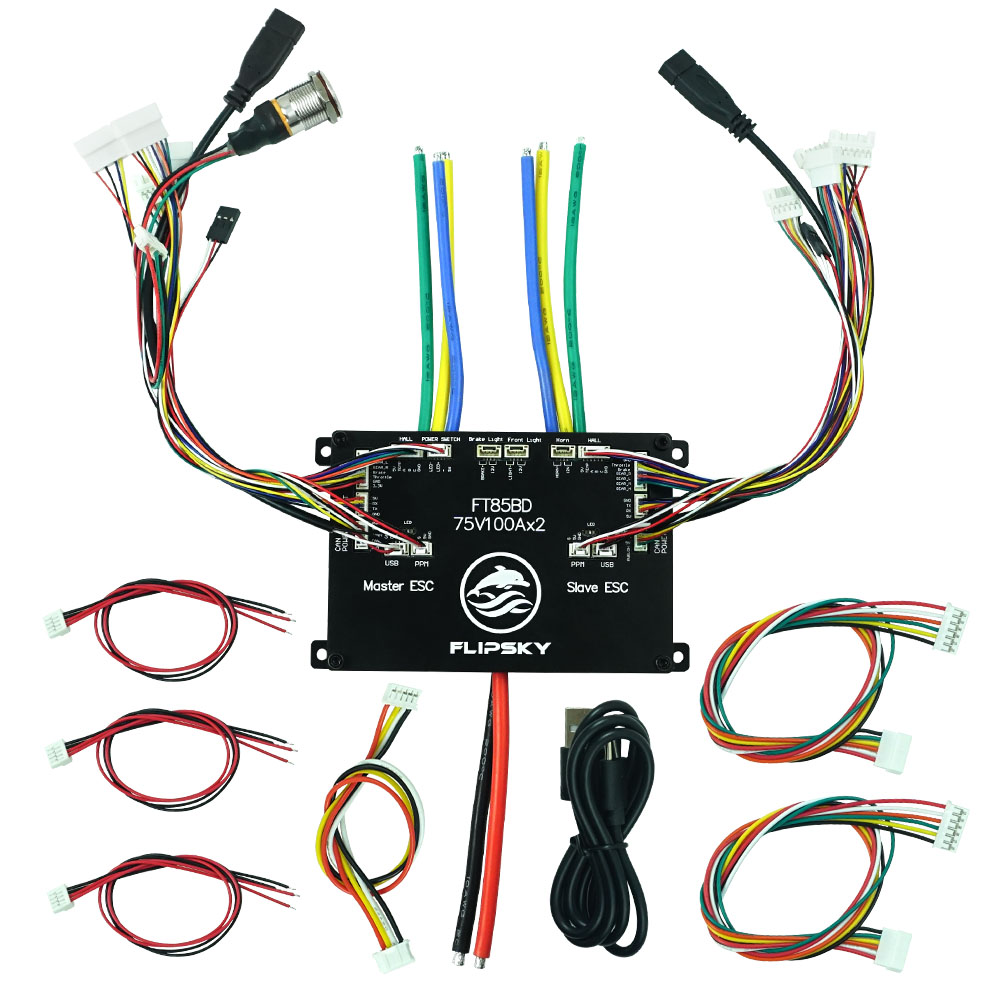 Flipsky FT85BD100A Двойной ESC – обзор и цена 72V 45A Dual Controller
